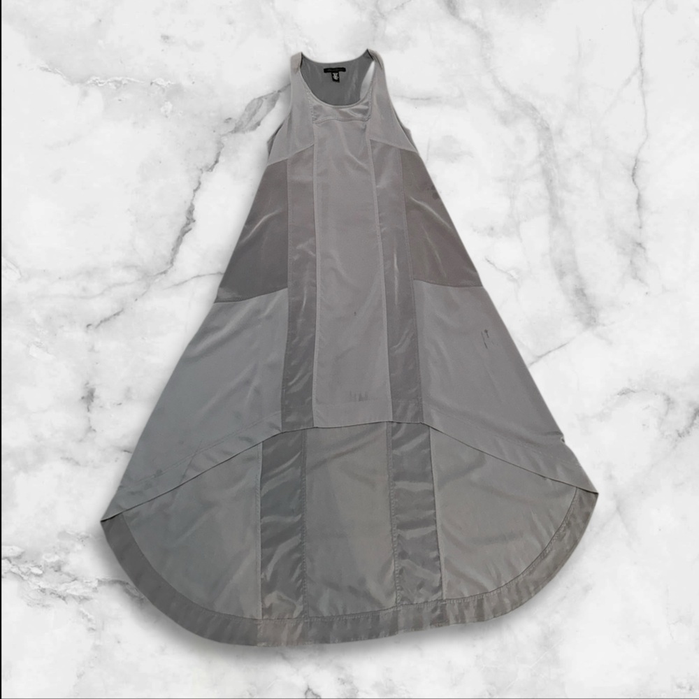Kenneth Cole Gray Sleeveless A-Line Midi Dress | Modern Minimalist | Size S - Picture 2 of 8